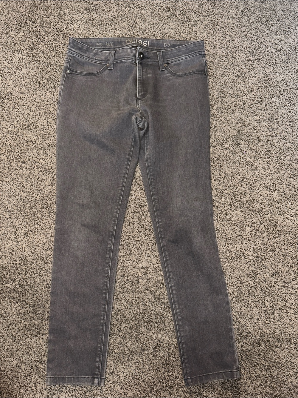 DL1961 Women's Gray Skinny Stretch Jeans